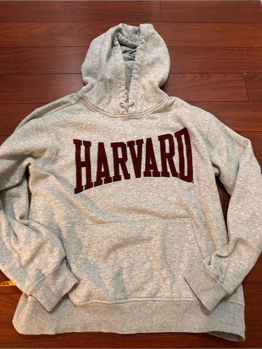 H&M Light Gray Hoodie with Maroon Crest